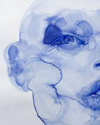 Watercolor Portrait Painting Ōrakle 4, 30x22"