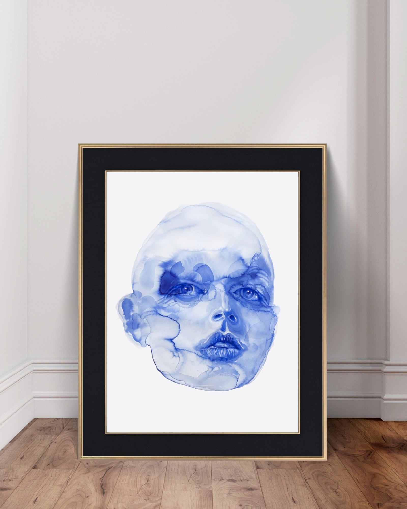 Watercolor Portrait Painting Ōrakle 4, 30x22"