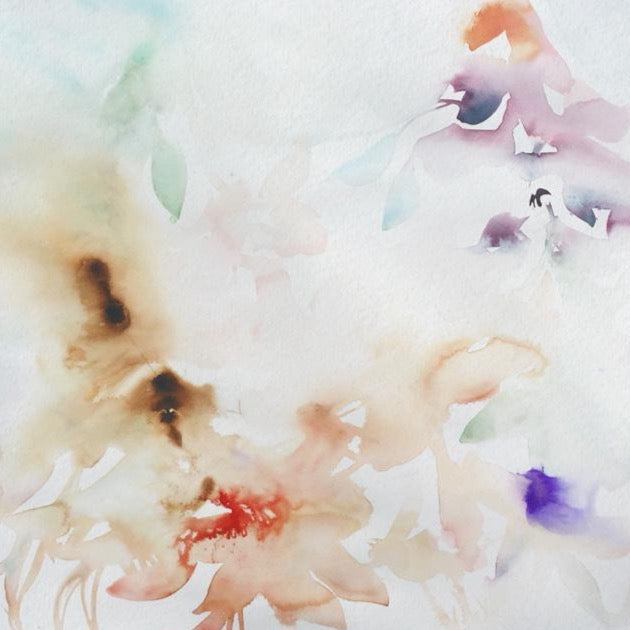 original-painting-watercolor-abstract-botanical-landscape-marta-spendowska-verymarta-Painting, watercolor | Apropos Innocence | 30x22" Paper