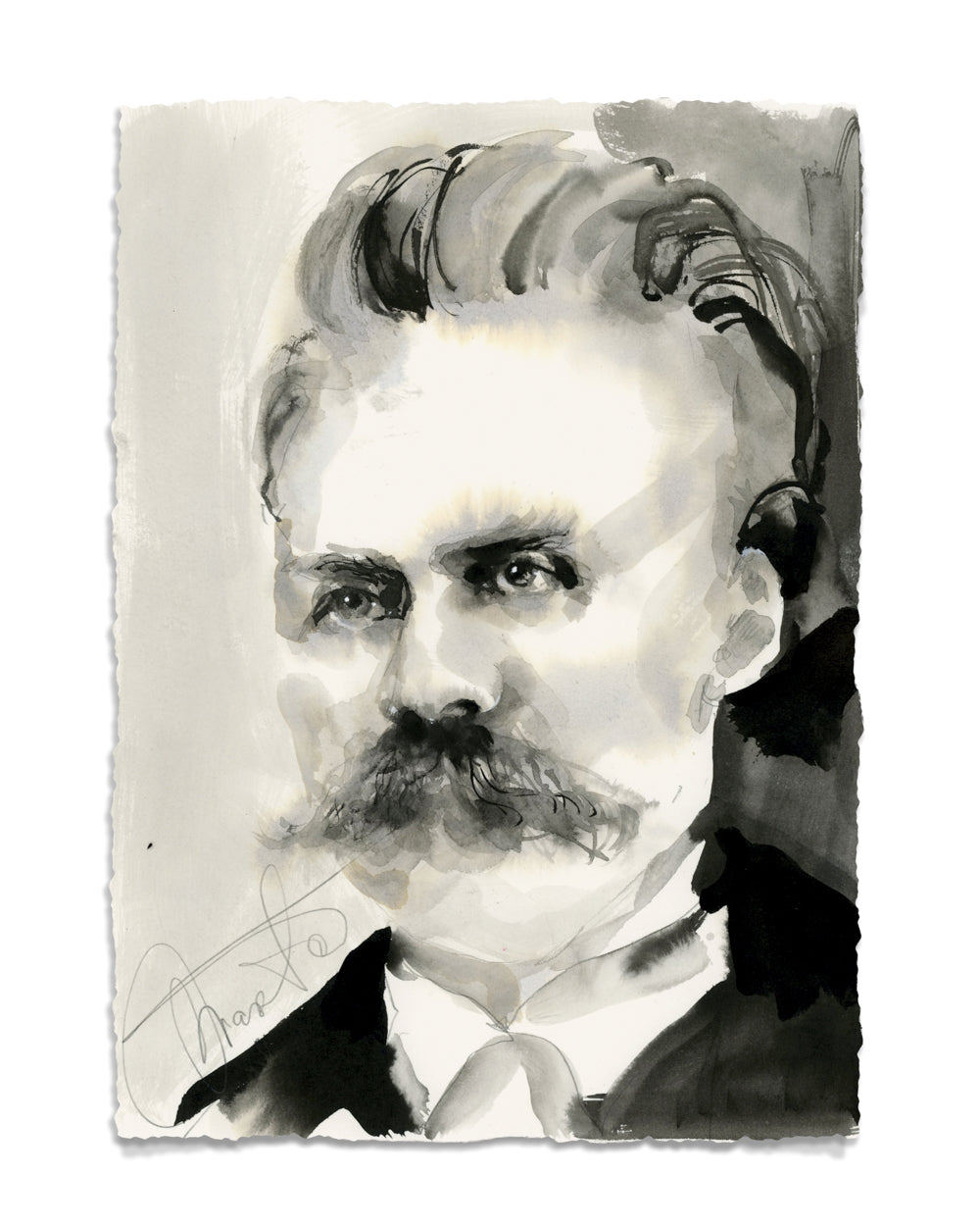 31 Ink Portraits  8x10"