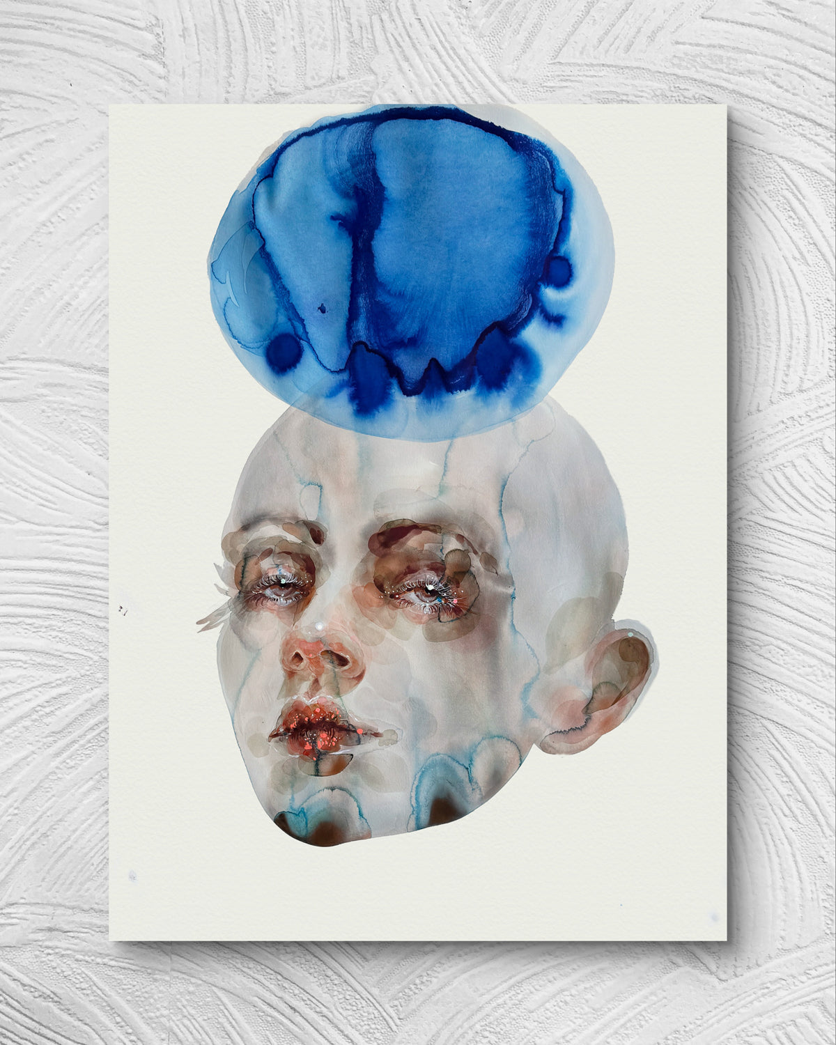 Watercolor Portrait Painting Aria 30x22"