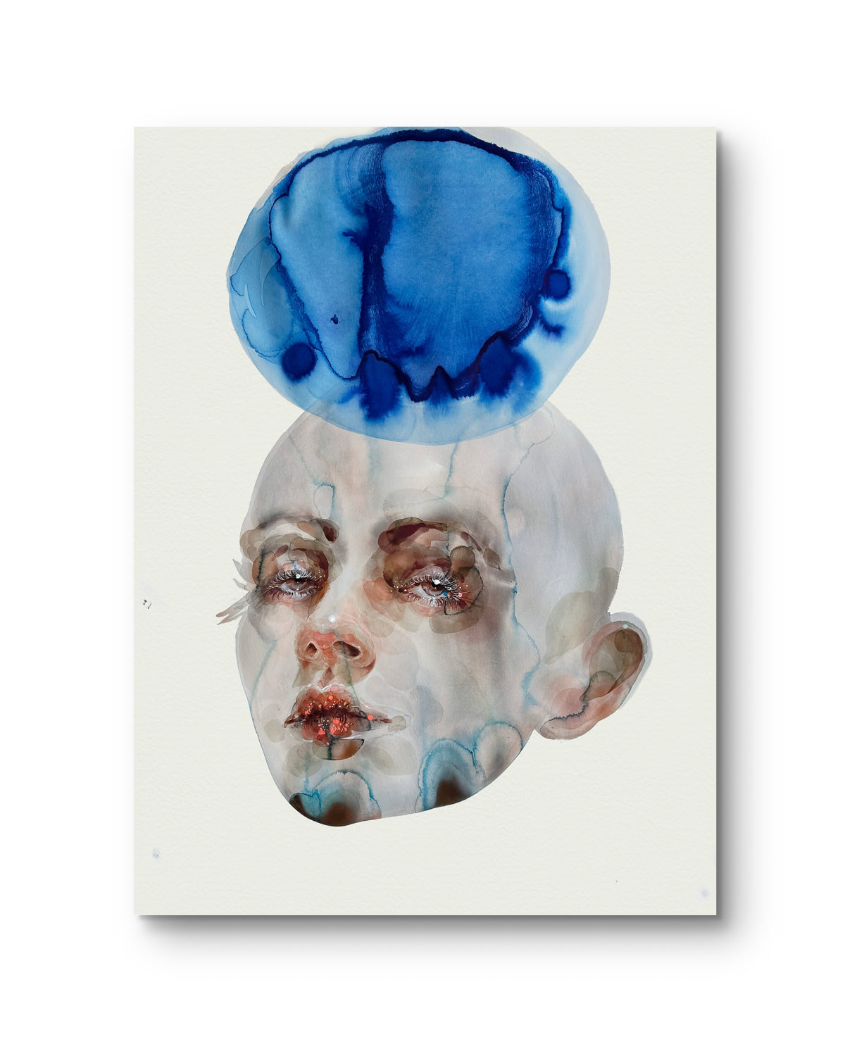 Watercolor Portrait Painting Aria 30x22"