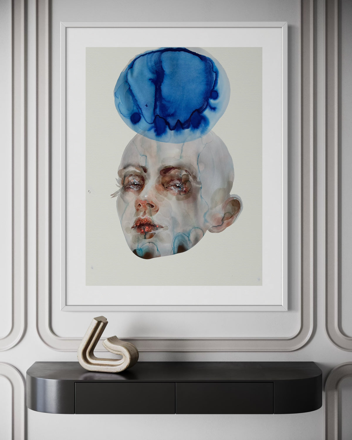 Watercolor Portrait Painting Aria 30x22"