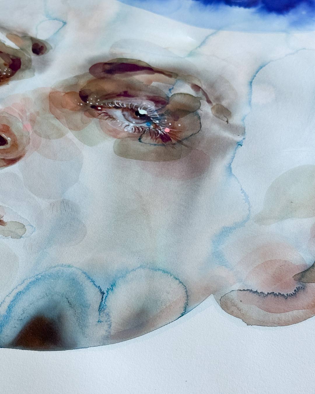 Watercolor Portrait Painting Aria 30x22"