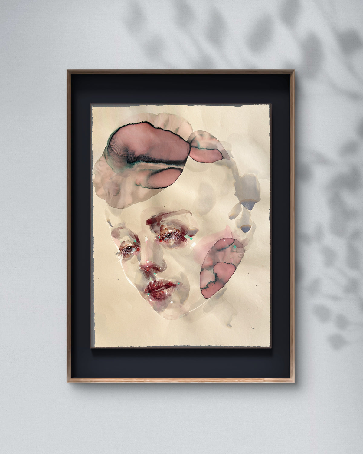 Watercolor Portrait Painting Loumia 22x16"