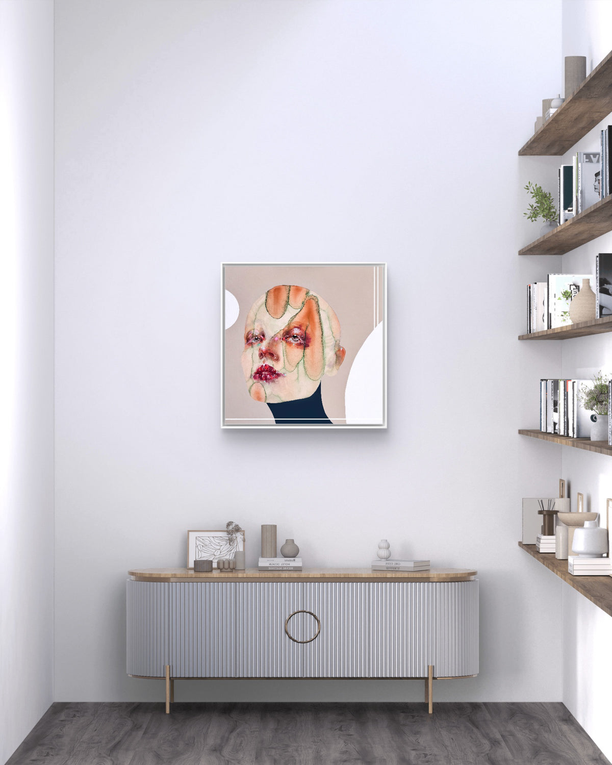 Watercolor Portrait Painting Aura 20x20"