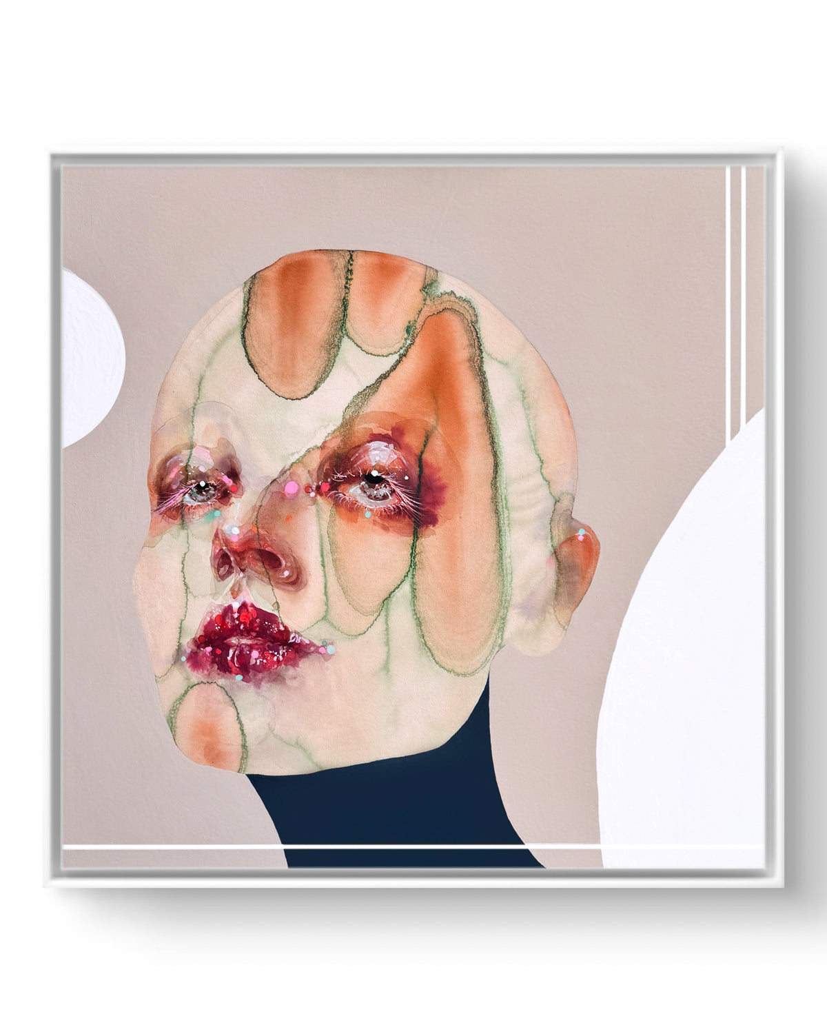 Watercolor Portrait Painting Aura 20x20"