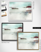 Landscape Wall  Art Prints Loose Abstract Watercolor Paper & Canvas | New England Winter