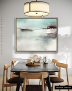 Landscape Wall  Art Prints Loose Abstract Watercolor Paper & Canvas | New England Winter