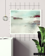 Landscape Wall  Art Prints Loose Abstract Watercolor Paper & Canvas | New England Winter