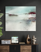 Landscape Wall  Art Prints Loose Abstract Watercolor Paper & Canvas | New England Winter