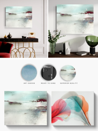 Landscape Wall  Art Prints Loose Abstract Watercolor Paper & Canvas | New England Winter