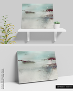 Landscape Wall  Art Prints Loose Abstract Watercolor Paper & Canvas | New England Winter