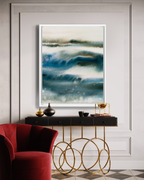 Landscape Wall  Art Prints Loose Abstract Watercolor Paper & Canvas | Bluesy
