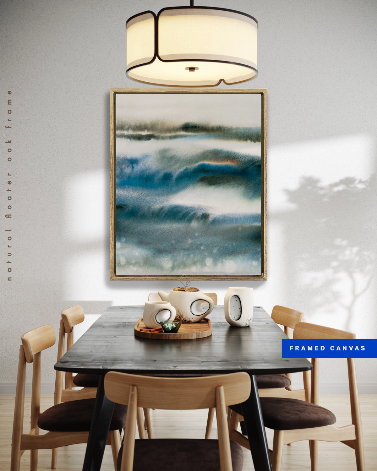Landscape Wall  Art Prints Loose Abstract Watercolor Paper & Canvas | Bluesy