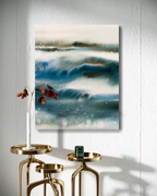 Landscape Wall  Art Prints Loose Abstract Watercolor Paper & Canvas | Bluesy