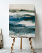 Landscape Wall  Art Prints Loose Abstract Watercolor Paper & Canvas | Bluesy