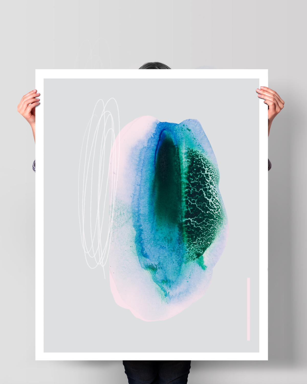 Abstract Wall Art Prints Loose Watercolor Paper & Canvas | Elun