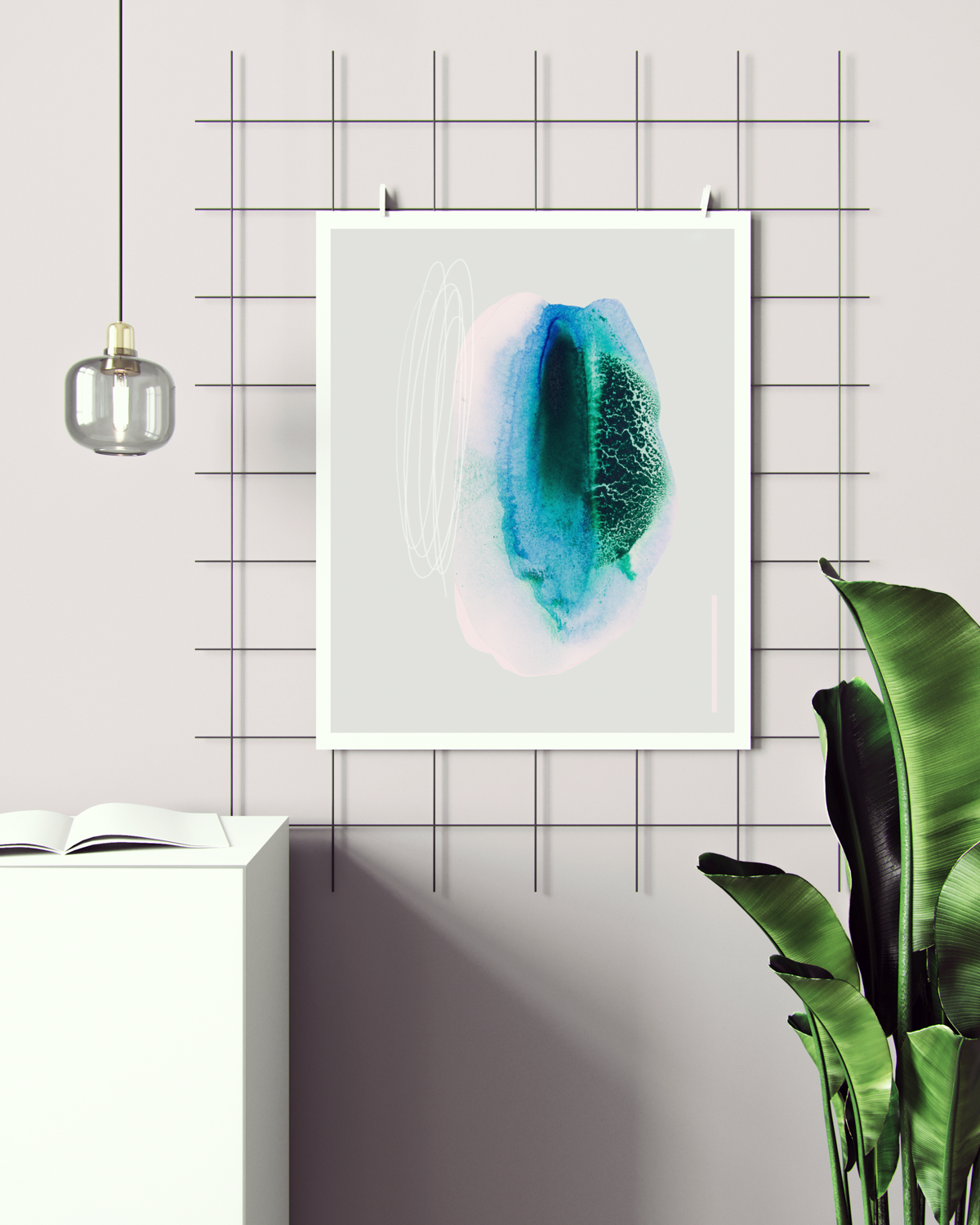 Abstract Wall Art Prints Loose Watercolor Paper & Canvas | Elun