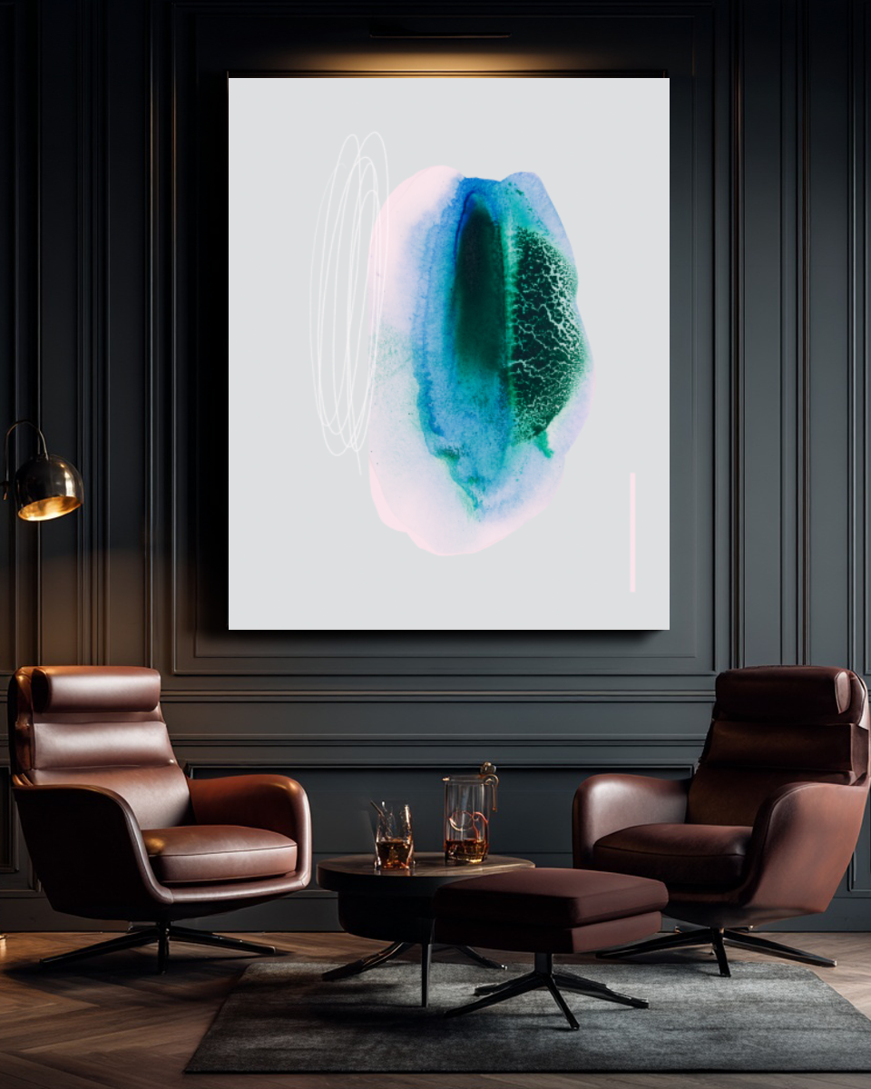 Abstract Wall Art Prints Loose Watercolor Paper & Canvas | Elun