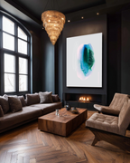 Abstract Wall Art Prints Loose Watercolor Paper & Canvas | Elun