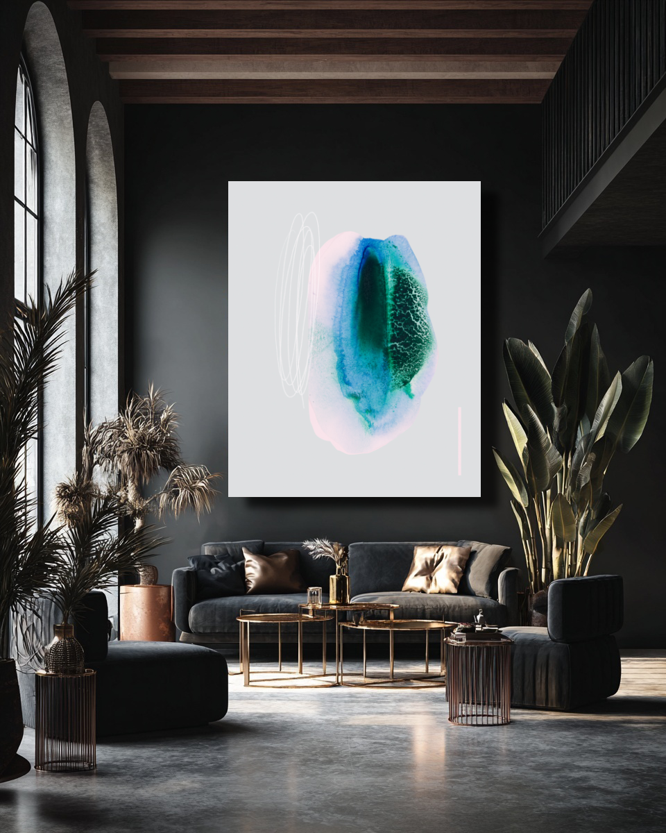 Abstract Wall Art Prints Loose Watercolor Paper & Canvas | Elun