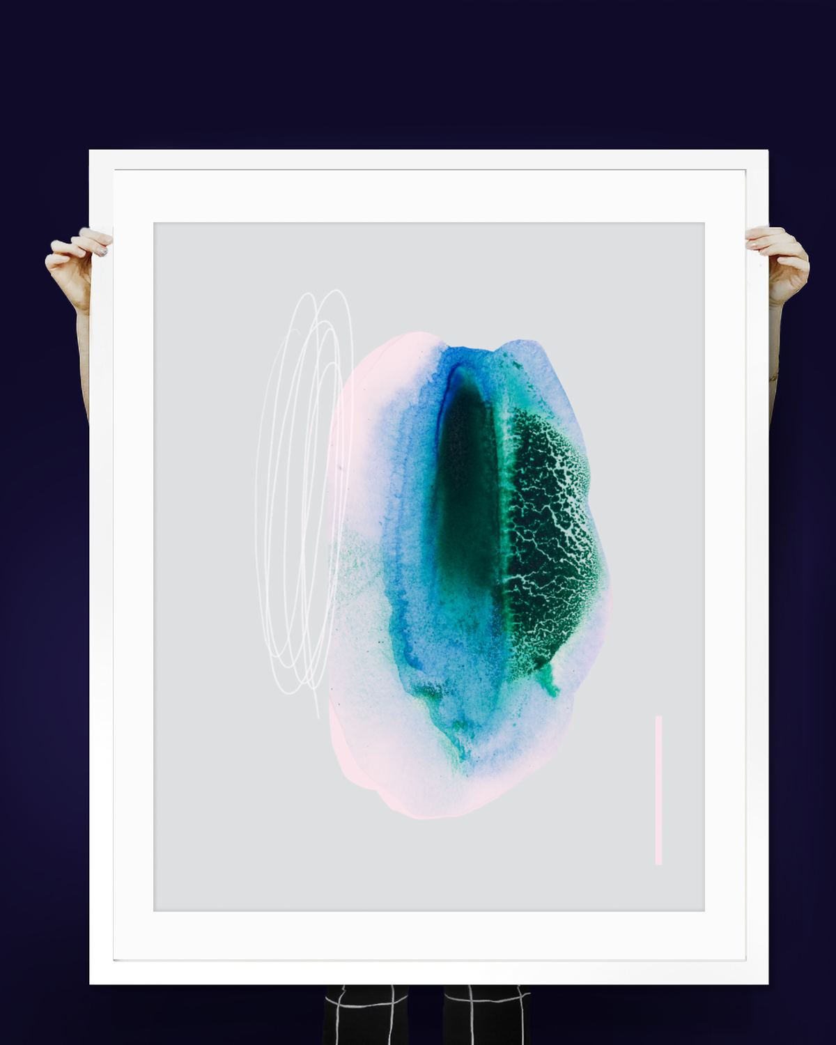 Abstract Wall Art Prints Loose Watercolor Paper & Canvas | Elun