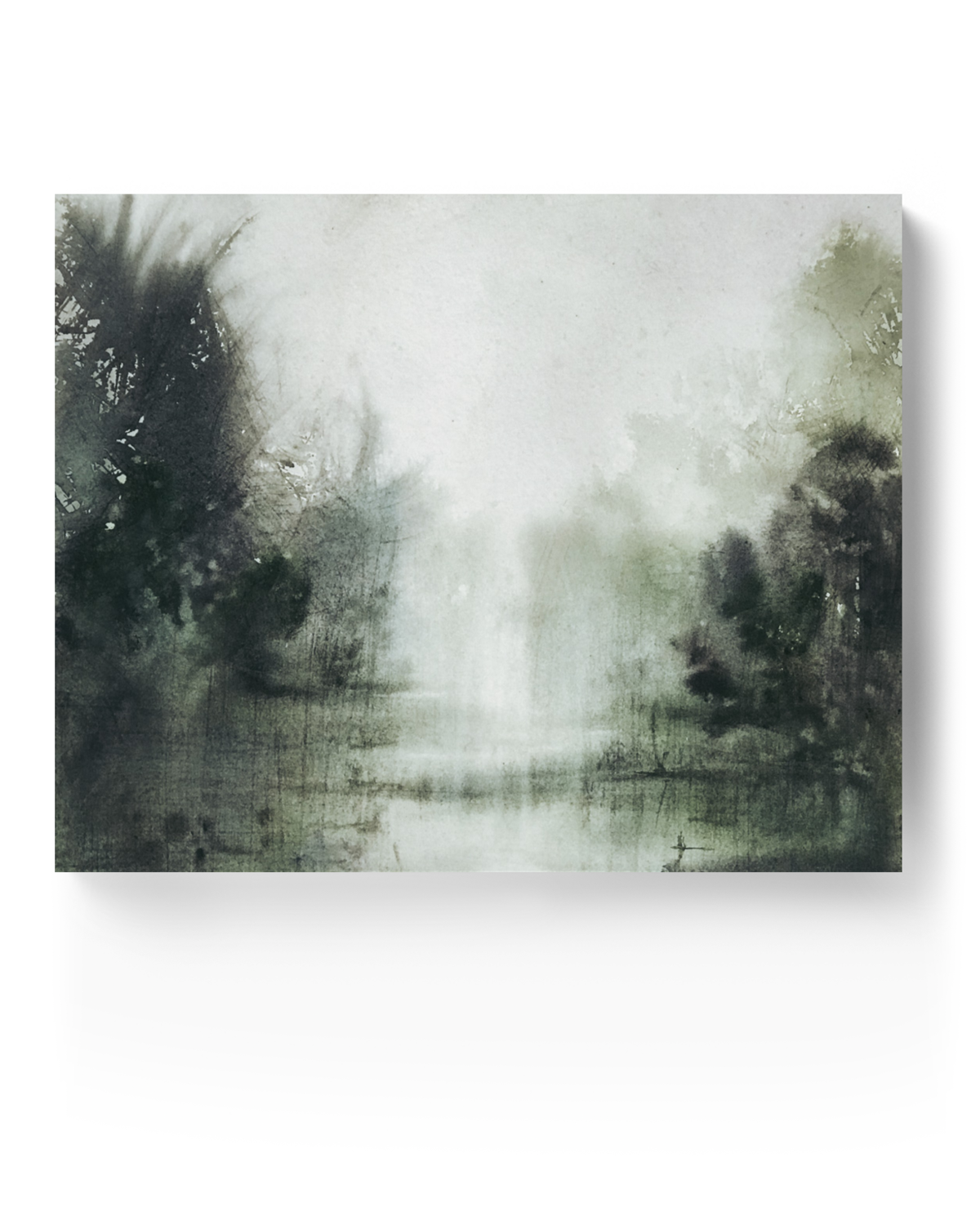 Landscape Wall  Art Prints Loose Abstract Watercolor Paper & Canvas | Emily's Woods