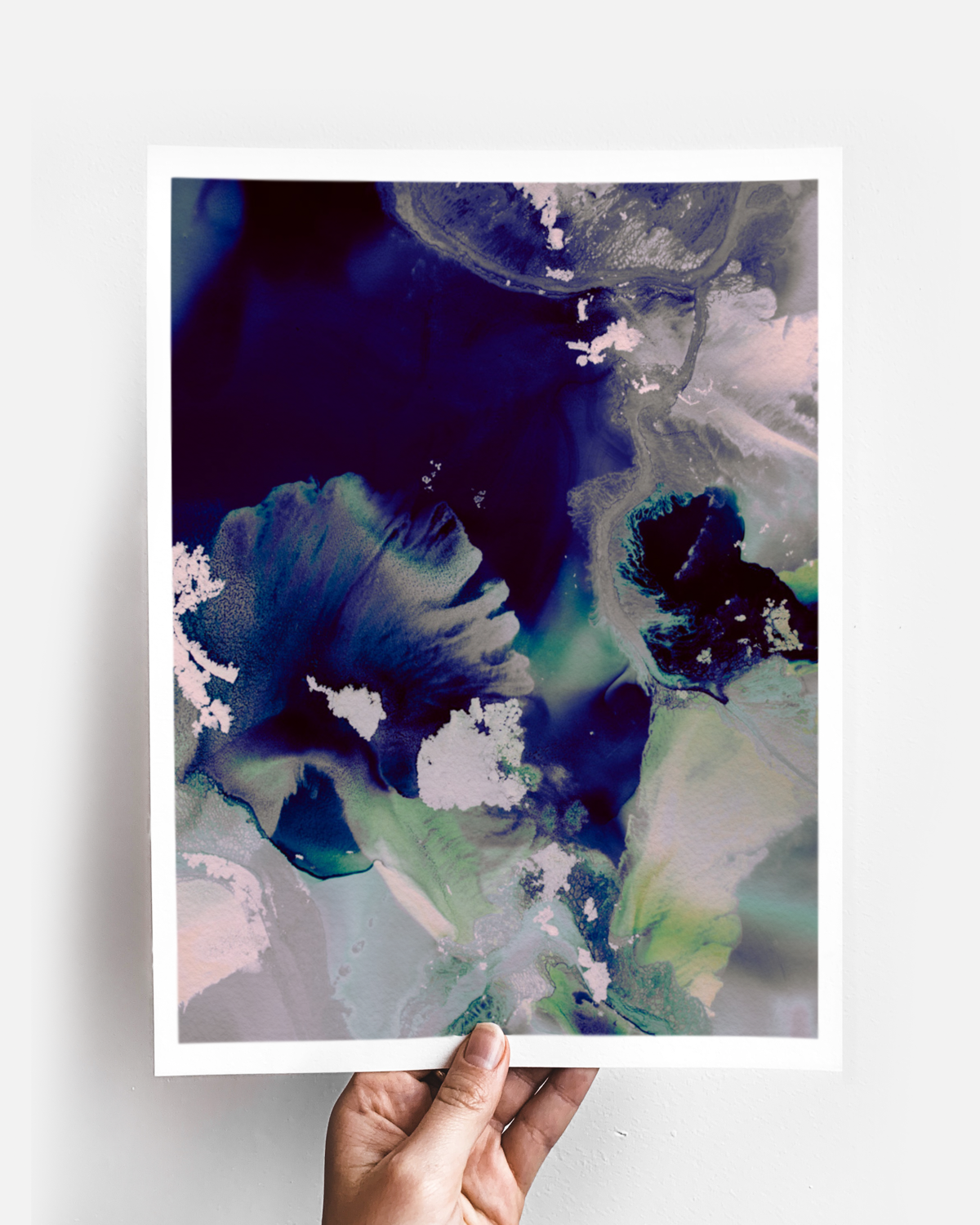 Abstract Wall Art Prints Loose Watercolor Paper & Canvas | Flomse