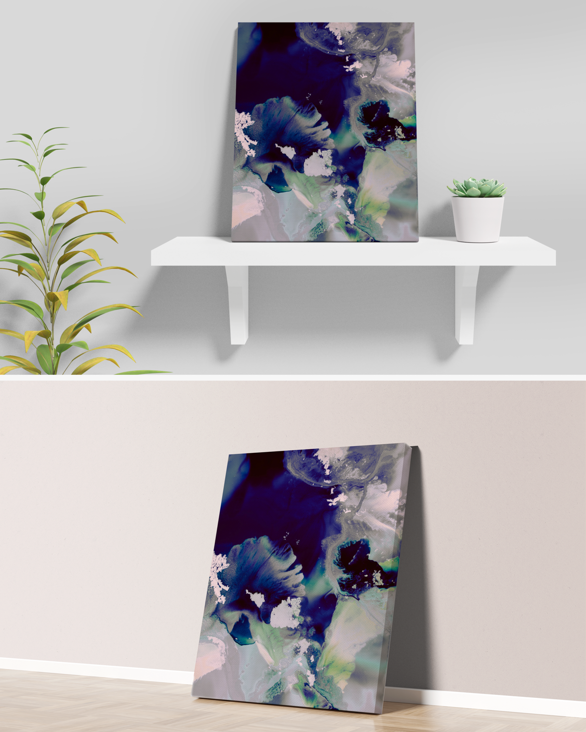 Abstract Wall Art Prints Loose Watercolor Paper & Canvas | Flomse
