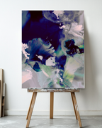 Abstract Wall Art Prints Loose Watercolor Paper & Canvas | Flomse