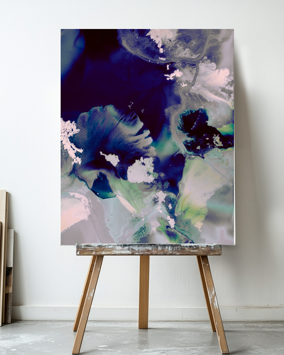 Abstract Wall Art Prints Loose Watercolor Paper & Canvas | Flomse