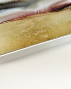 Landscape Wall  Art Prints Loose Abstract Watercolor Paper & Canvas | Gold Earth