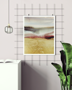 Landscape Wall  Art Prints Loose Abstract Watercolor Paper & Canvas | Gold Earth