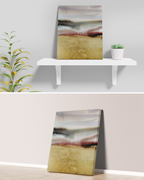 Landscape Wall  Art Prints Loose Abstract Watercolor Paper & Canvas | Gold Earth