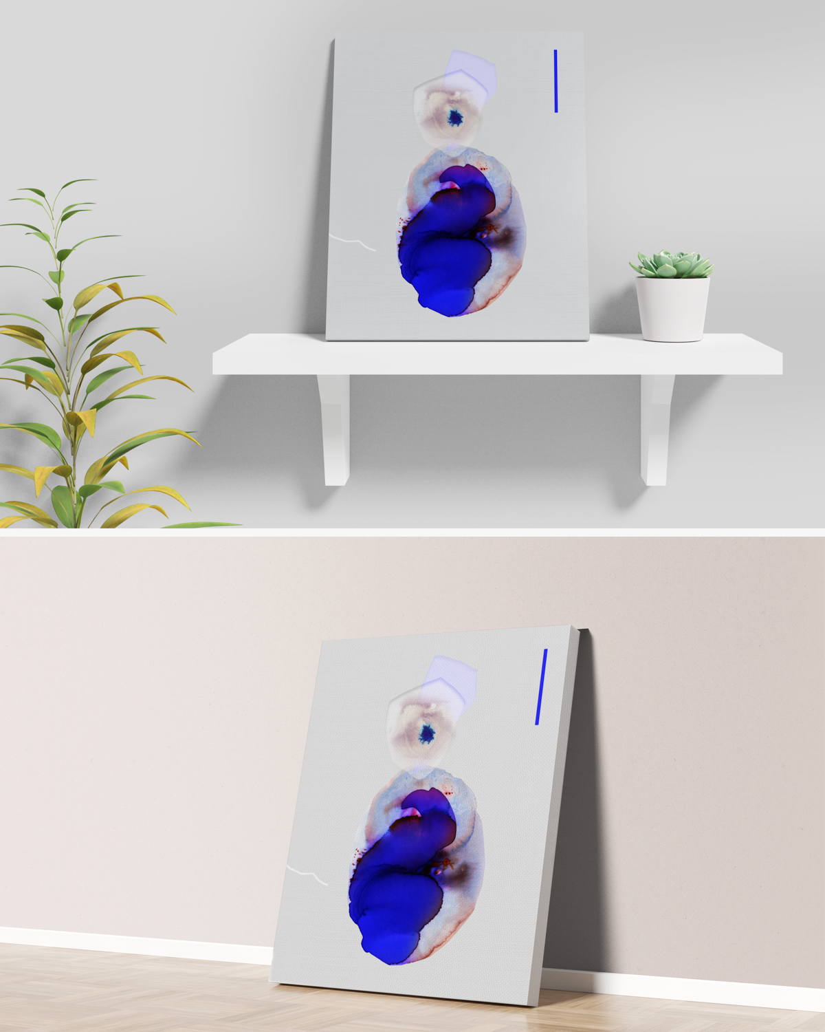 Abstract Wall Art Prints Loose Watercolor Paper & Canvas | Kabalta