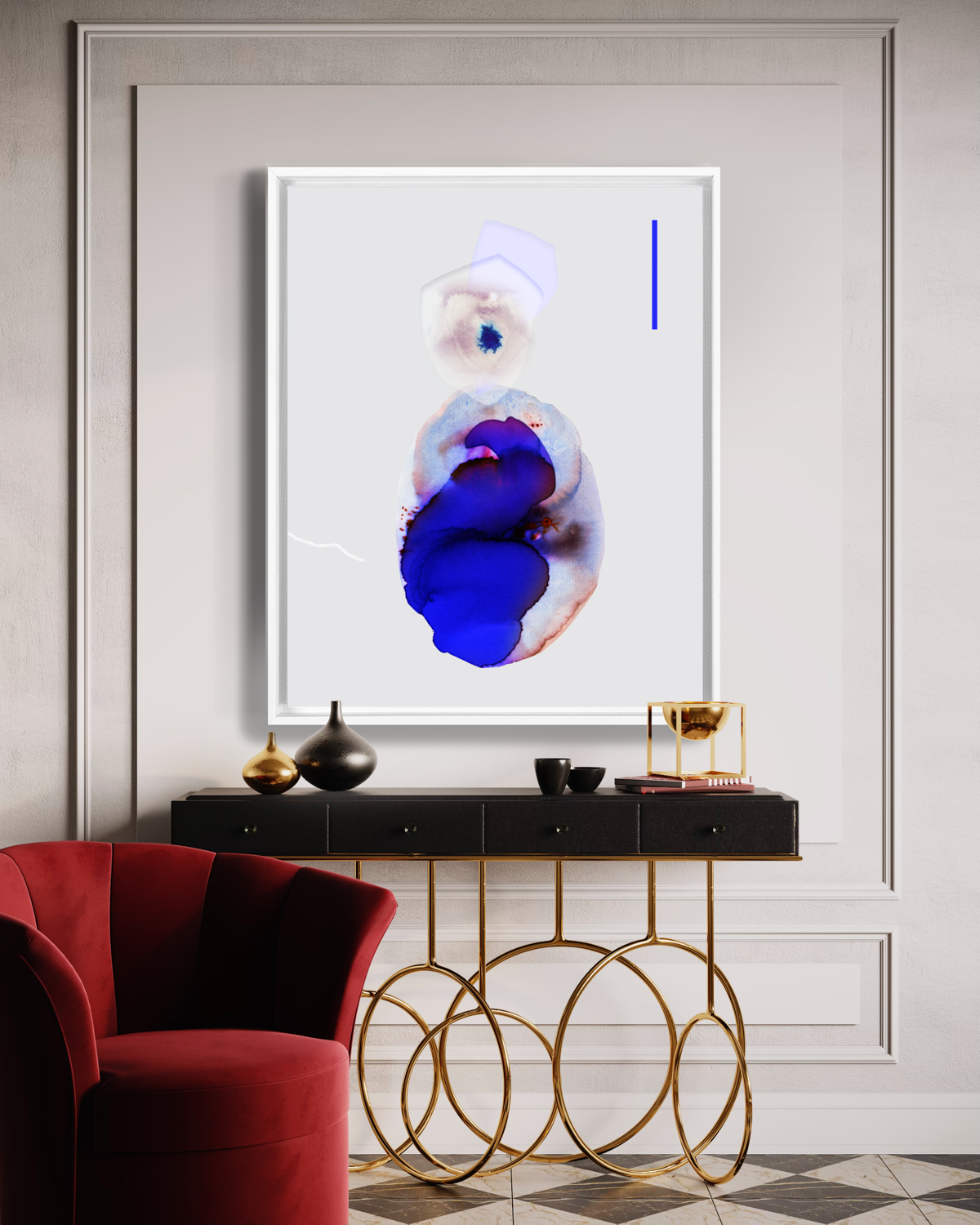 Abstract Wall Art Prints Loose Watercolor Paper & Canvas | Kabalta