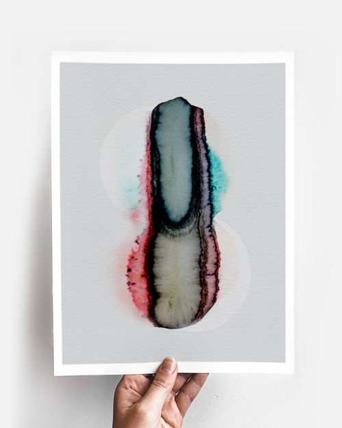 Abstract Wall Art Prints Loose Watercolor Paper & Canvas | Liora