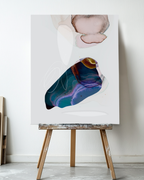 Abstract Wall Art Prints Loose Watercolor Paper & Canvas | Lunel