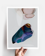 Abstract Wall Art Prints Loose Watercolor Paper & Canvas | Lunel