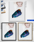 Abstract Wall Art Prints Loose Watercolor Paper & Canvas | Lunel