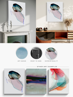 Abstract Wall Art Prints Loose Watercolor Paper & Canvas | Lunora