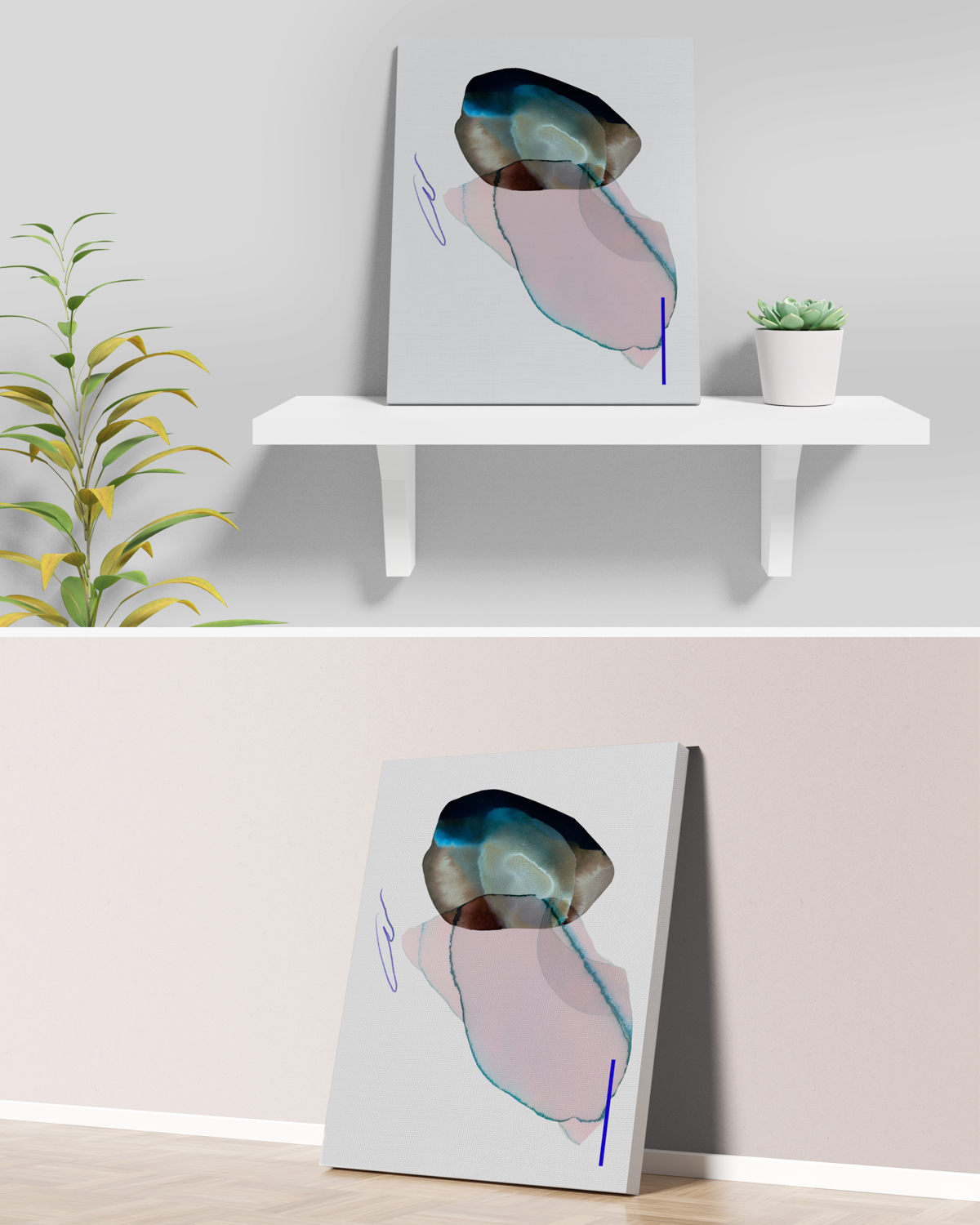 Abstract Wall Art Prints Loose Watercolor Paper & Canvas | Lunora