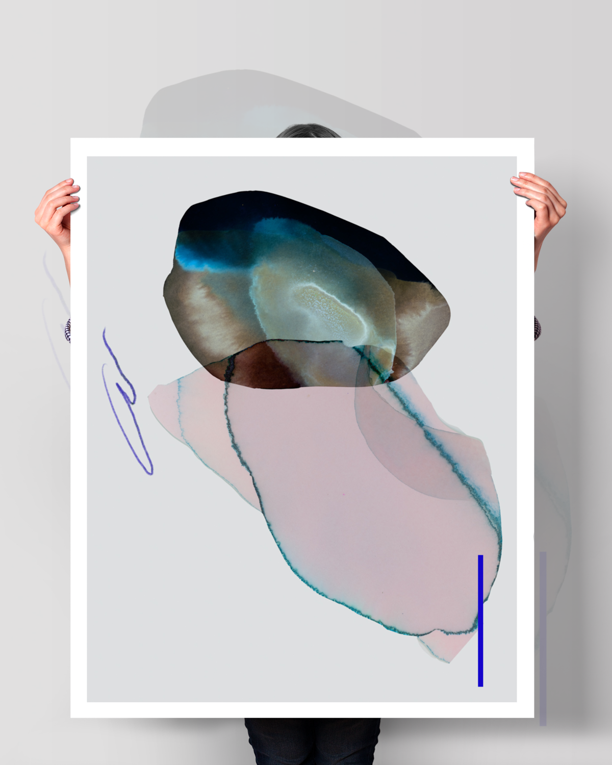 Abstract Wall Art Prints Loose Watercolor Paper & Canvas | Lunora