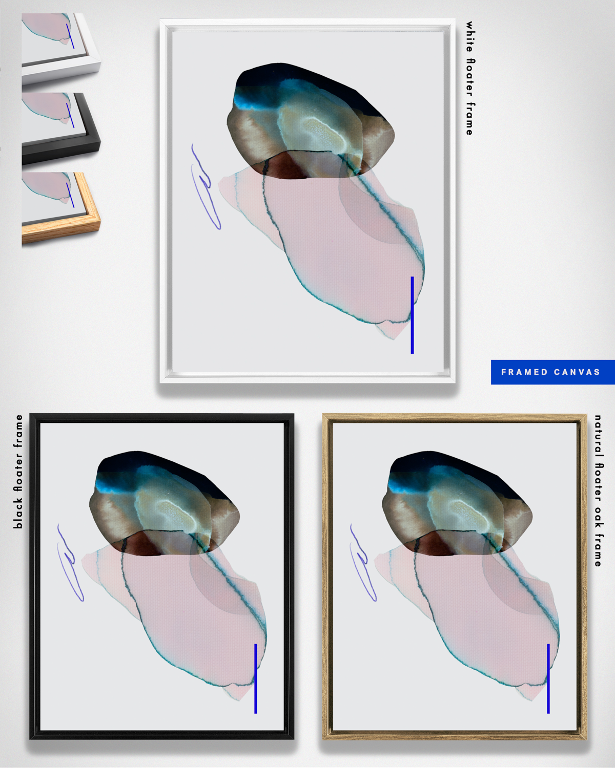 Abstract Wall Art Prints Loose Watercolor Paper & Canvas | Lunora