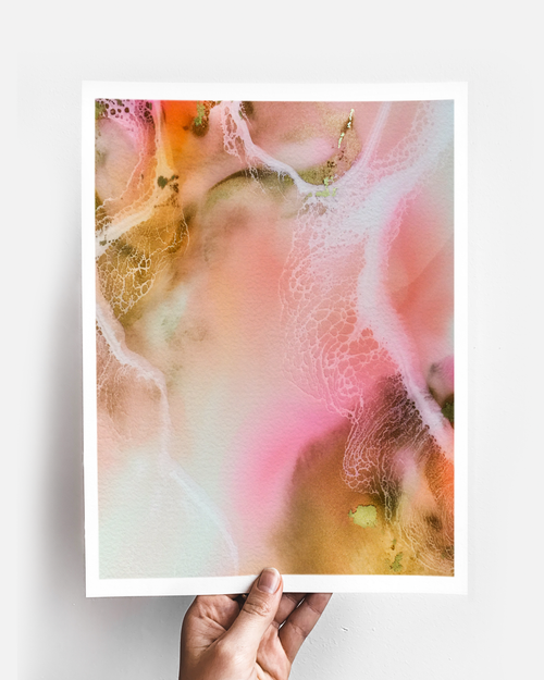 Abstract Wall Art Prints Loose Watercolor Paper & Canvas | Margaritta