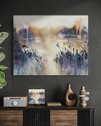 Landscape Wall  Art Prints Loose Abstract Watercolor Paper & Canvas | Marsh