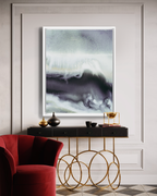 Landscape Wall  Art Prints Loose Abstract Watercolor Paper & Canvas | Milky