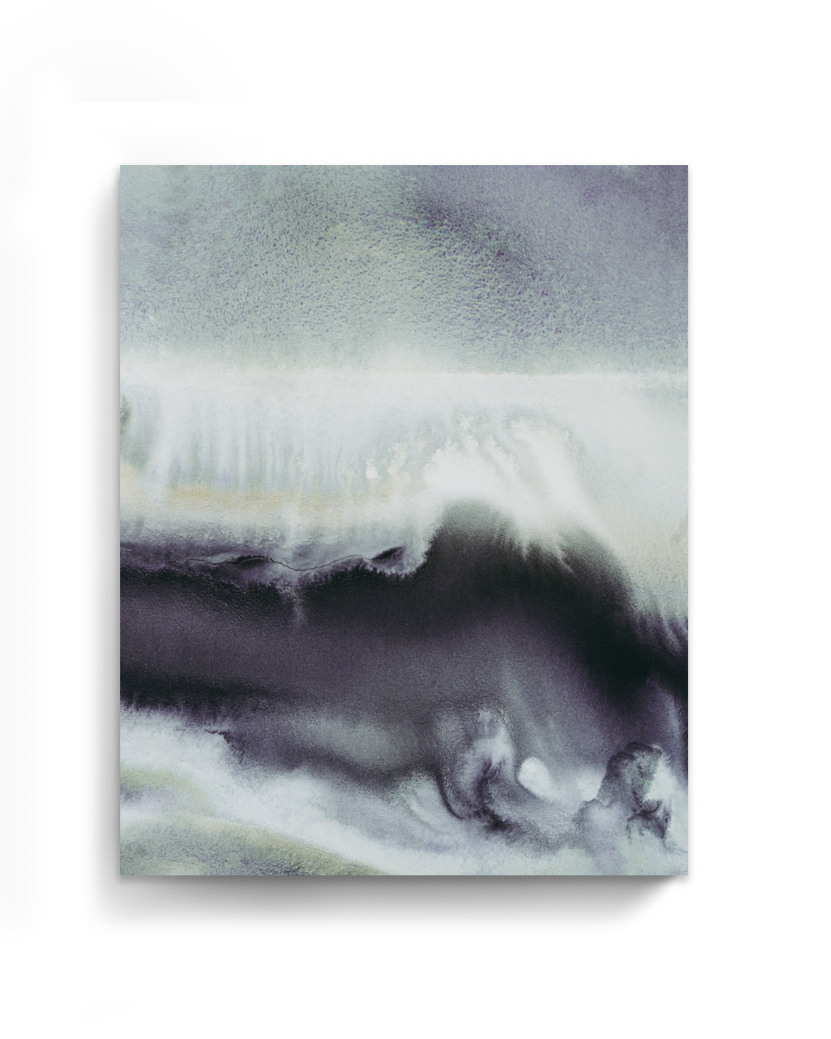 Landscape Wall  Art Prints Loose Abstract Watercolor Paper & Canvas | Milky