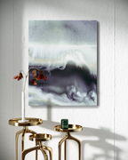 Landscape Wall  Art Prints Loose Abstract Watercolor Paper & Canvas | Milky